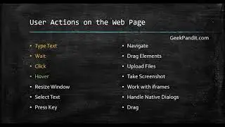 Tutorial 9: Testcafe User Actions on the Web Page- Hover