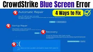 How To Fix CrowdStrike Blue Screen Error in Windows 10/11 (4 Ways to Fix)