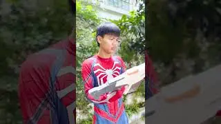 Random Weapon - Spiderman tries many weapons to find the strongest one #shorts #funny #spiderman