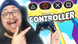 AKU MENANG TERUS PAKE CONTROLLER DI STUMBLE GUYS!?