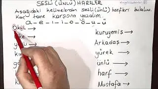 SESLİ (ÜNLÜ) HARFLER - ÖZEL EĞİTİM