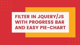 Filter of mixture progress bar pie in jquery-js