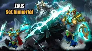 DOTA 2 Zeus Best Set Immortal with Arcana - 2022 Golden Immortal Pantheon + Righteous  + Tempest