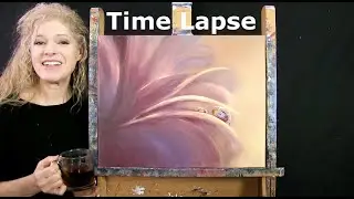 TIME LAPSE - Learn How to Paint FLOWER DROPLETS with Acrylic - Fun Floral Step by Step Tutorial