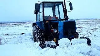 КАК ЮМЗ-6 ЗАСТРЯЛ В СНЕЖНОМ СУГРОБЕ!