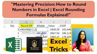 "Mastering Precision: Excel ROUND Function Tutorial for Accurate Number Rounding!" #rpandeytutorials