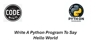 write a python program to say hello world