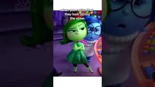 Disgust from Inside Out looks like Coraline's mother from "Coraline" | #shorts