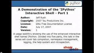 The 'IPython' Interactive Shell (1/5)