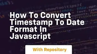 how to convert timestamp to date format in javascript