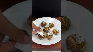 Healthy Dry Fruit Laddu ASMR #shorts #food #cooking #asmr #recipe #healthy #laddu #crunchytreats