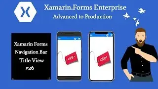 Xamarin forms Navigation Bar  Title View 