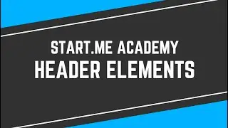 Header Elements in Start.me