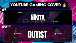 YouTube Gaming Banner Art (2023 Clean Design) Free PSD