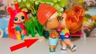 Первый поцелуй Санни и Скейти! Голди все узнала! Видео про куклы лол LOL Doll