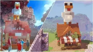 Minecraft How to Build Steve's Lava Chicken (Automatic Chicken Farm) 