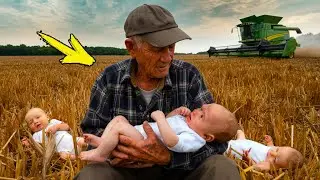 A farmer noticed 3 babies in a field, he took a closer look and realized a shocking detail...