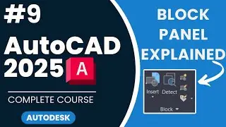#9 Block Toolbar in AutoCAD | Autocad 2025 Complete Course |