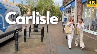 Saturday Walk | Carlisle city | City center. 4K