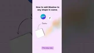 Add shadow to your Canva Shape, without exporting 🤯