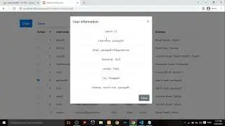 User data Show In bs model in php with ajax 😊😎