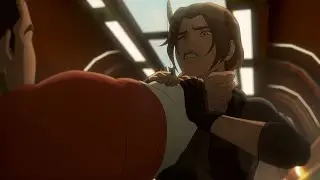 Lara Croft VS Jonah and Charles - Tomb Raider Anime Fight Scene