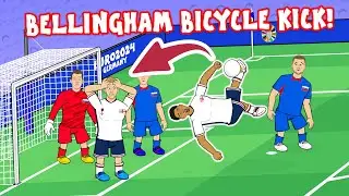 BELLINGHAM SAVES ENGLAND! (Bicycle kick vs Slovakia Euro 2024 Goals Highlights)