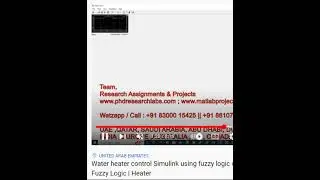 Water heater control Simulink using fuzzy logic controller | Water heater | Fuzzy Logic | Heater