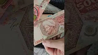 Сравним 5000 тенге Сакский стиль с предыдущими сериями 5000 банкнот