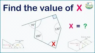 What is the value of X?   The easiest way to find the missing interior angles of a polygon.