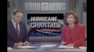 KHOU TV KHOU 11 News at Noon Houston July 31, 1989