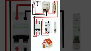 simple energy metre input connection &  output load connection🔌🪛