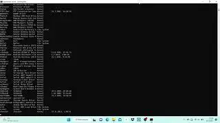 List all installed drivers using one command, driverquery (Windows)