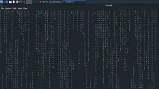 Kali Linux terminal into Matrix effect