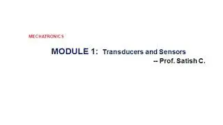 Mechatronics- Sensors1