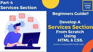 Build A Simple Services Section Using HTML | CSS | CSS |Step By Step Tutorial