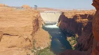 Glen Canyon Dam Dumping Water into Colorado River 🌊 🏜
