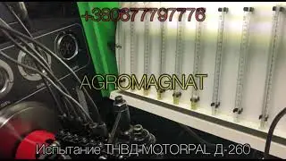 Испытание ТНВД MOTORPAL Д-260, ремонт топливного насоса Д-260, регулировка Д-260