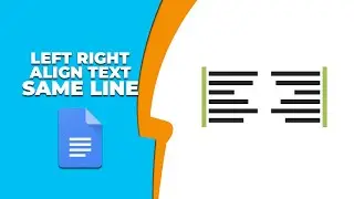 How to align text left and right on same line in Google Docs