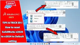 SolidWorks 2023-2024 Tips & Tricks - Resize Icon SOIDWORKS