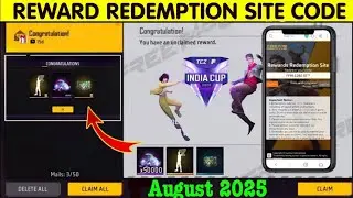 7 August Rewards Redemption Website Redeem Code Free Fire Max India Cup 2025 Redeem Today