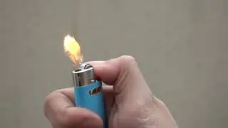 free stock footage:  lighter that comes on in slow motion at full hd