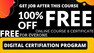 #1 Free online course for job and certificate for everyone | #WithMe