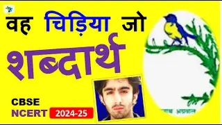 वह चिड़िया जो शब्दार्थ | Vah Chidiya Jo word meaning | Class 6 Hindi