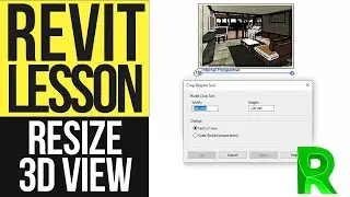 How to Resize 3D View on Sheet in Revit