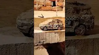 Innova Crysta Miniature | Toyota Police Car | Chasing offroad | Diecast scale model miniature SUV