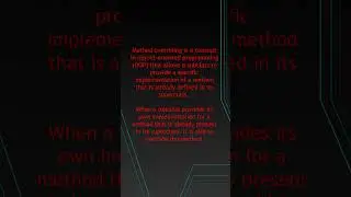 Method Overriding| 