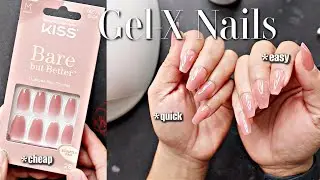 My First Time doing Gel X Nails With Press-Ons...I'm NEVER Going Back To The Salon!