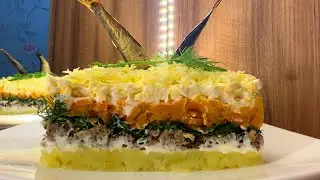 ПРАЗДНИЧНЫЙ САЛАТ СО ШПРОТАМИ 🥂 Ay COOK