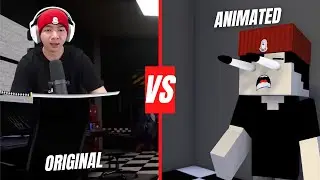 Original vs Animation - MiawAug Five Nights at Freddy's Security Breach